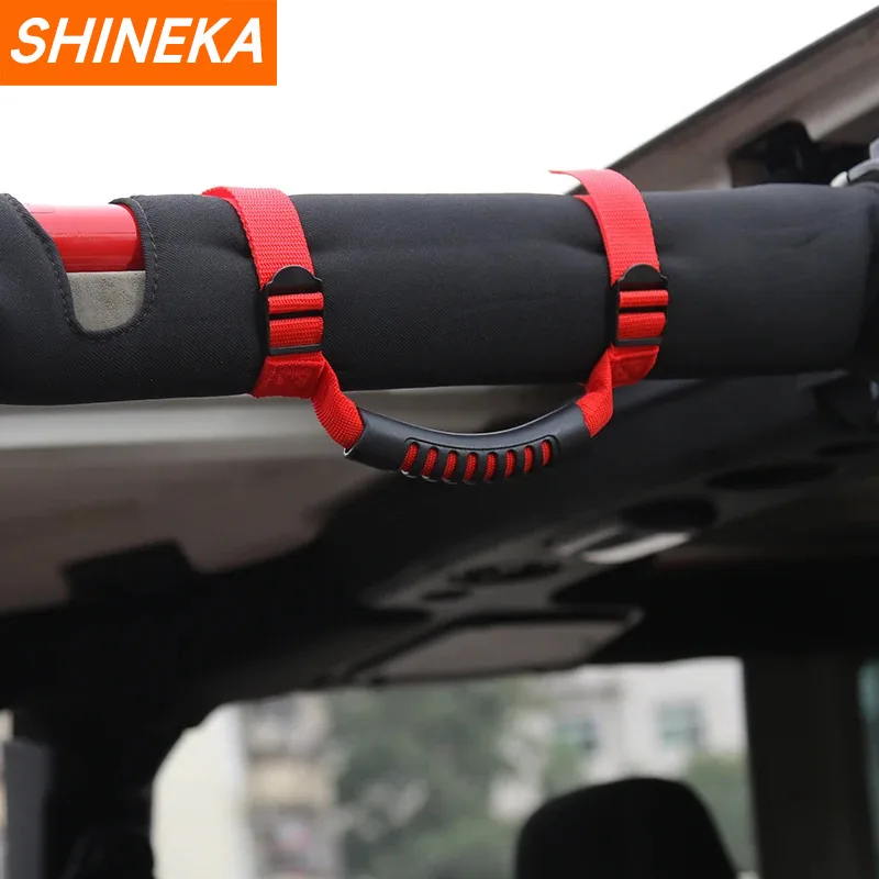 4x4WD Armrest Top Grab Handles Grip Bar Pulling Tab Roll Bar Mount car door assist handle for Jeep Wrangler CJ TJ JK JL Sports Sahara Rubicon