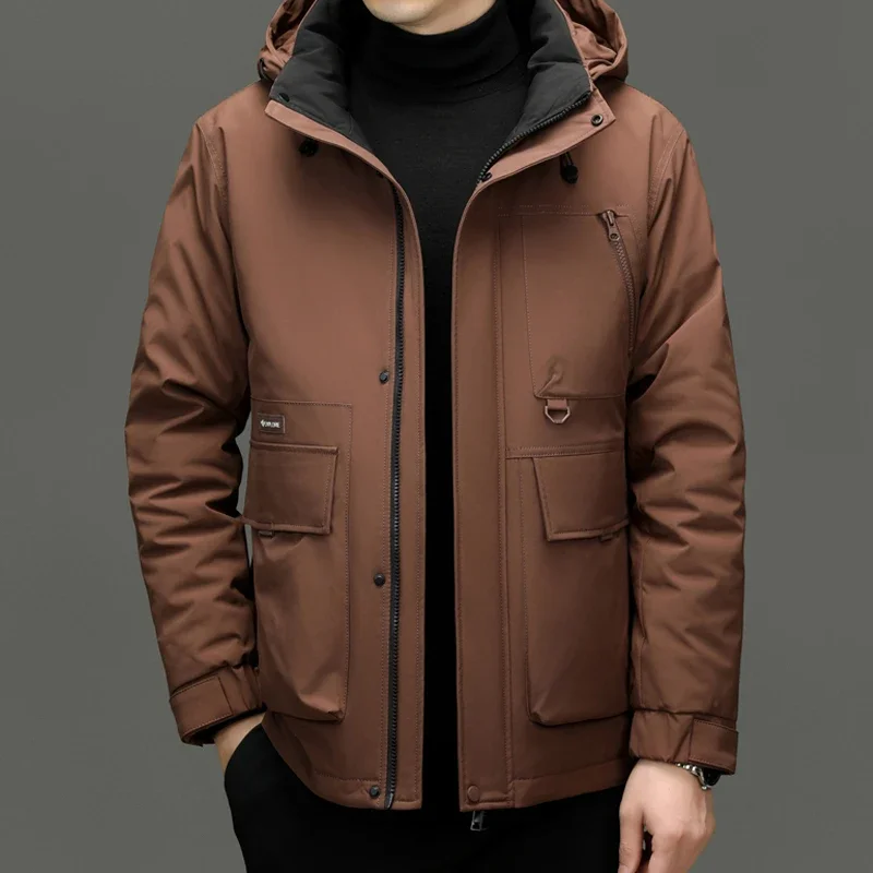 thumbnail image 1 of Chaqueta de plumón para hombre, parka, chaqueta acolchada con calefacción y plumón de pato para hombre, ropa de diseñador de lujo para invierno 2024, novedad en abrigos, acolchado para hombre, 1 of 5
