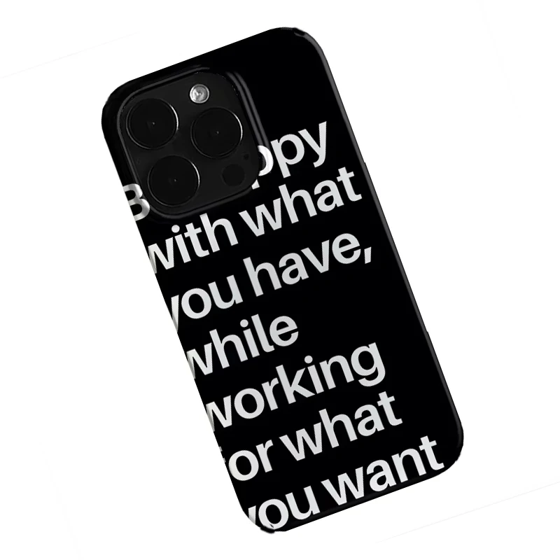 Minimalist Y2K Full Screen Text Phone Case
