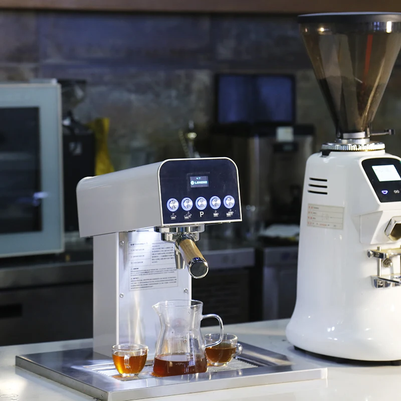 Smart Programmable Electric Semi-Automatic Coffee Tea Maker Machine with Stainless Steel 1