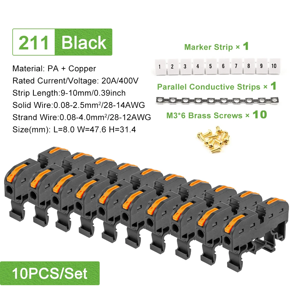Black 10PCS Set