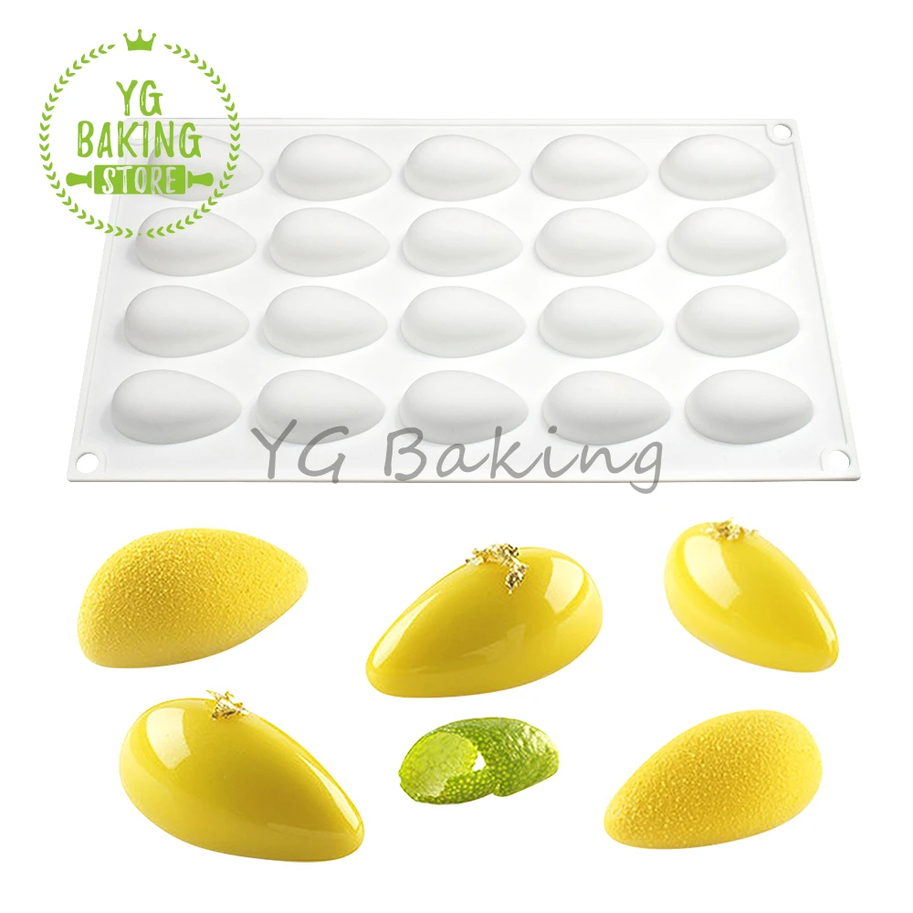 

Dorica 20 Hole Olive Design Silicone Mousse Mould DIY Pudding Jelly Chocolate Mold French Dessert Cake Decorating Tools Bakeware