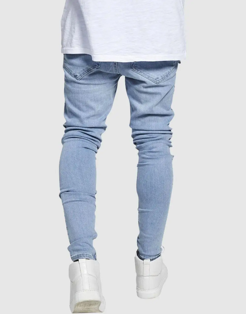 SikSilk Drop Crotch Denim Jeans For Men 