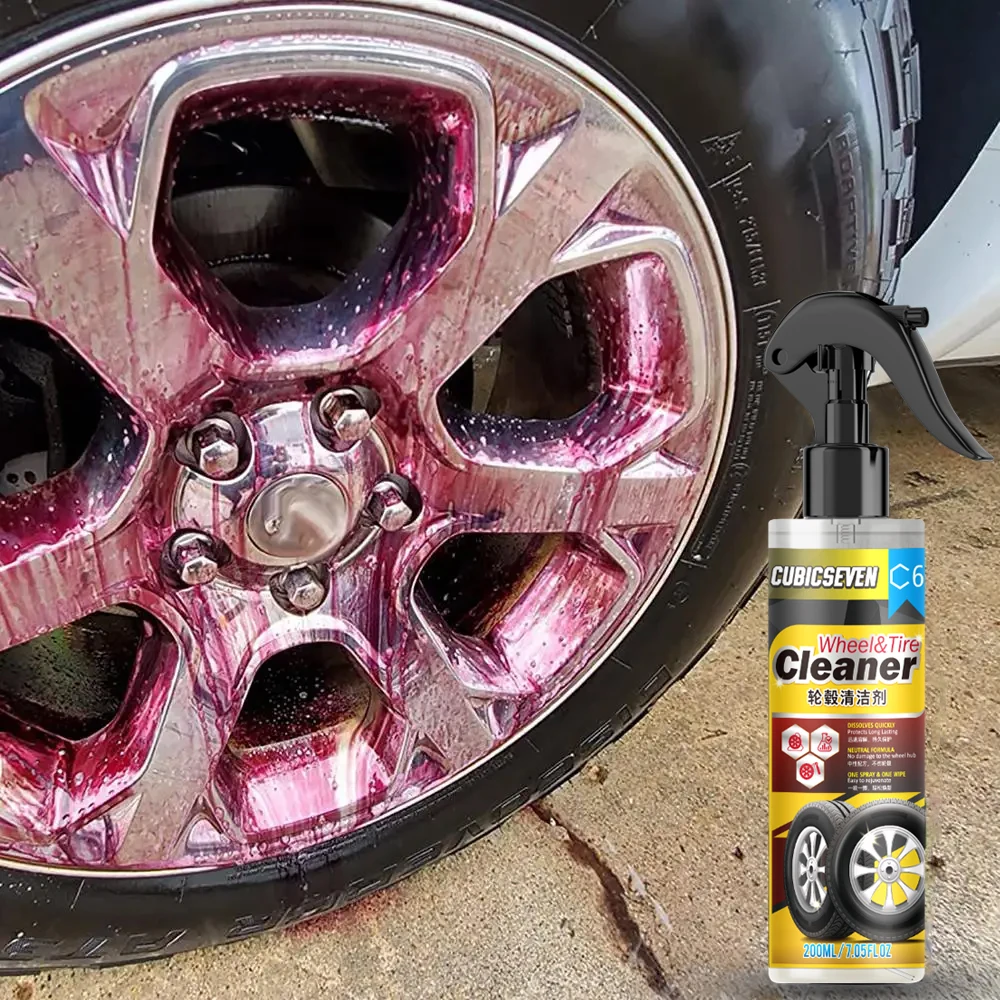 200ml Car Iron Powder Remover Dust Rust Cleaner Auto Wheel Hub Rust Prevention Spray Paint Care Brake Cleaner Car Accessories