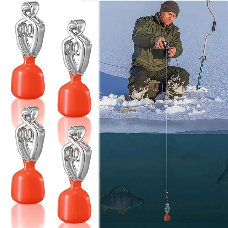 바다, 호수, 강용 클립형 수심 측정기 - 4개입 휴대용 얼음낚시 수심 측정기