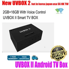 [Genuine]2022 uvbox II UVBOX 2 2GB 16GB BT vioce control smart tv box for SG korea japan malay US pk Svicloud evpad cheap stable