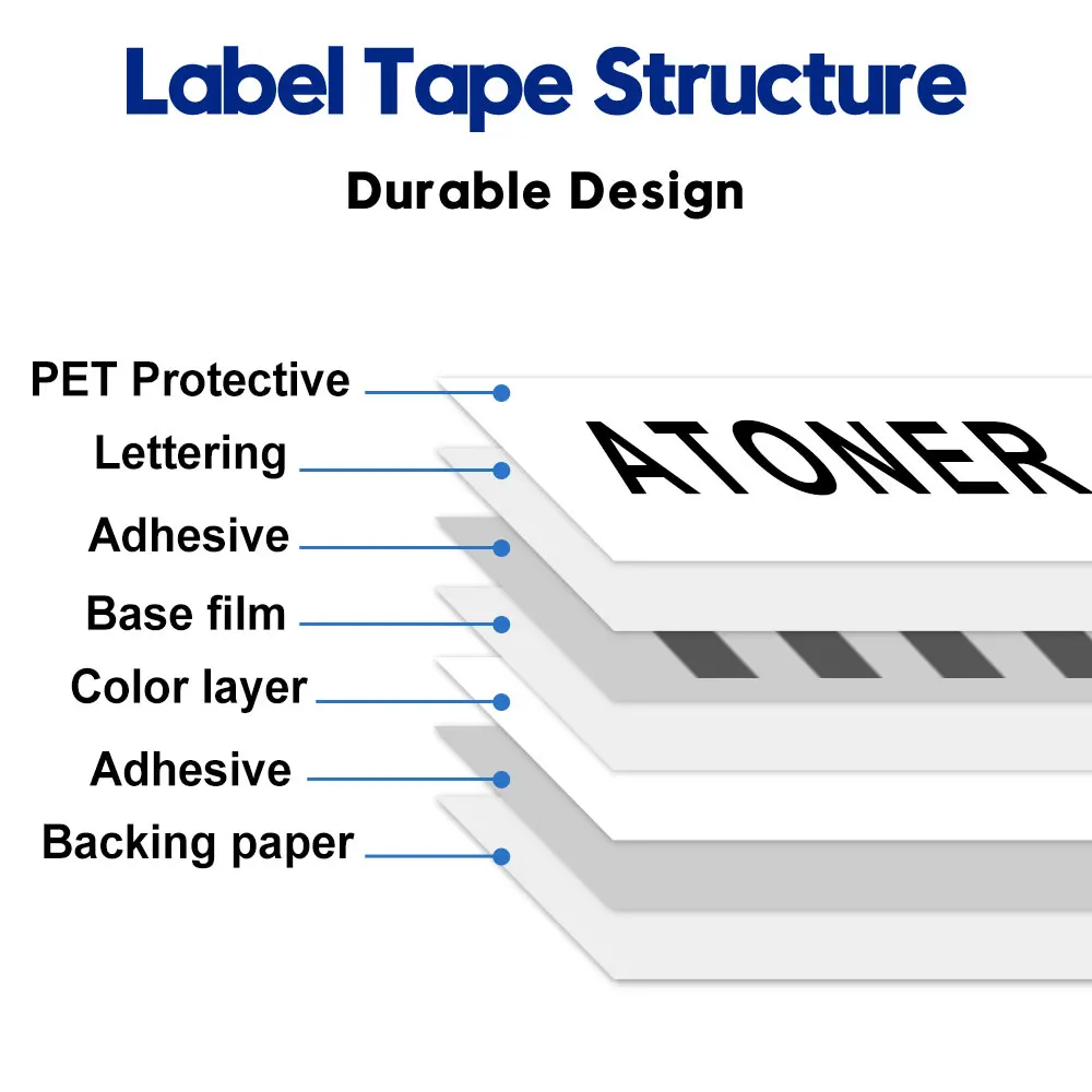 12mm MK Label Tape Compatible MK231 MK-731 Ribbon Cassette MK-231 MK131 MK631 for Brother Label Maker Printer P-Touch PT60 PT70