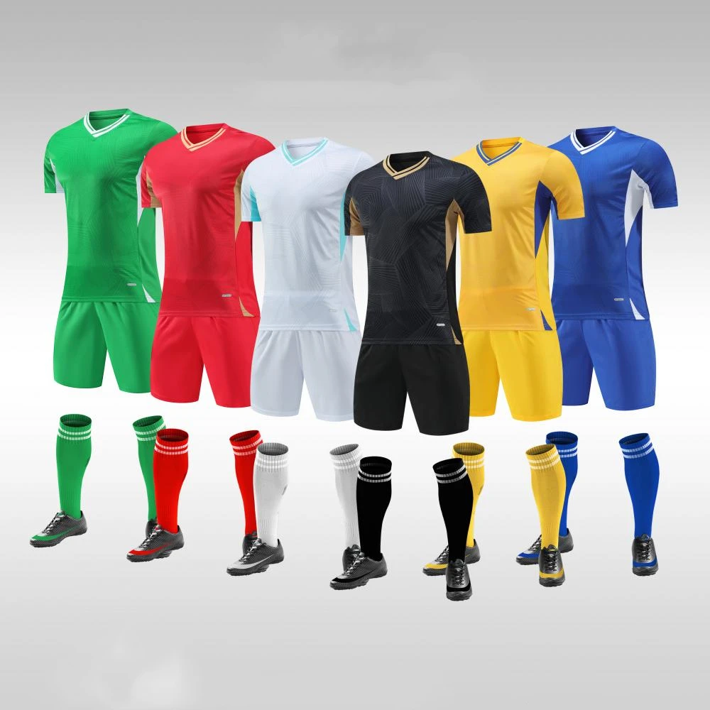 Football Shirts Tracksuits Kids Men's Soccer Jersey Sets Boys Children Training Uniforms Team Blank Sportswear Clothing