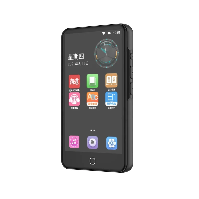 RUIZU H5 Android WiFi MP4 Player Bluetooth5.0 Full Touch Screen 4.5inch 16GB Music Video Player With FM,Recording,E-book mp4