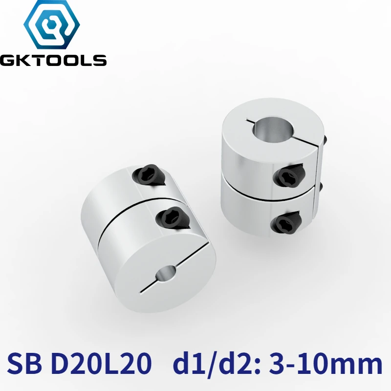 Shaft Coupler Shaft Connector Rigid Shaft Coupler Rigid Flange Coupling D20L20 Rigid Coupling Shaft Rod Lead Screw Bore 5mm 8mm Section CNC Stepper Motor Router Machine 3D Printer Accessories