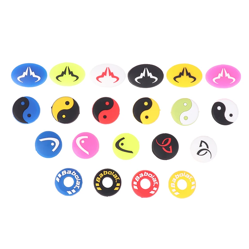 

Амортизаторы вибрации для теннисной ракетки, силиконовые антивибрационные амортизирующие амортизаторы для теннисной ракетки, амортизаторы для смайликов, аксессуары в случайном порядке