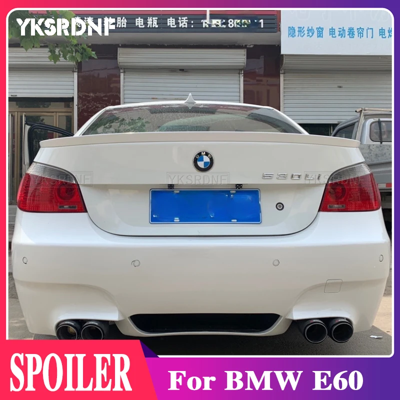Per Bmw E60 Spoiler Materiale Abs Di Alta Qualità Spoiler Alettoni Posteriori Per Bmw E60 M5 520 525 528 535 Spoiler 2008-2011
