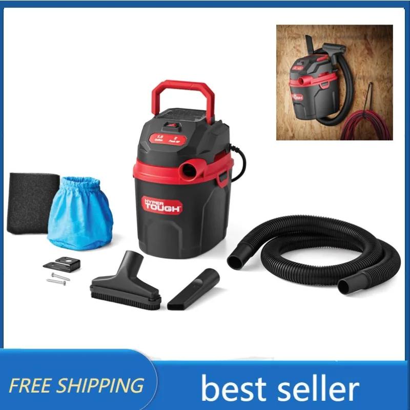 

Home Improvement Hyper Tough 1.5 Gallon 2 Peak HP Poly Wet/Dry Vacuum, VH105 3502 Tools