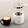 LED Electric Foam Maker for Home Hot & Cold Milk Foam Automatic Milk Frother Milk Steamer Electric Milk Frother Steamer EU Plug 3