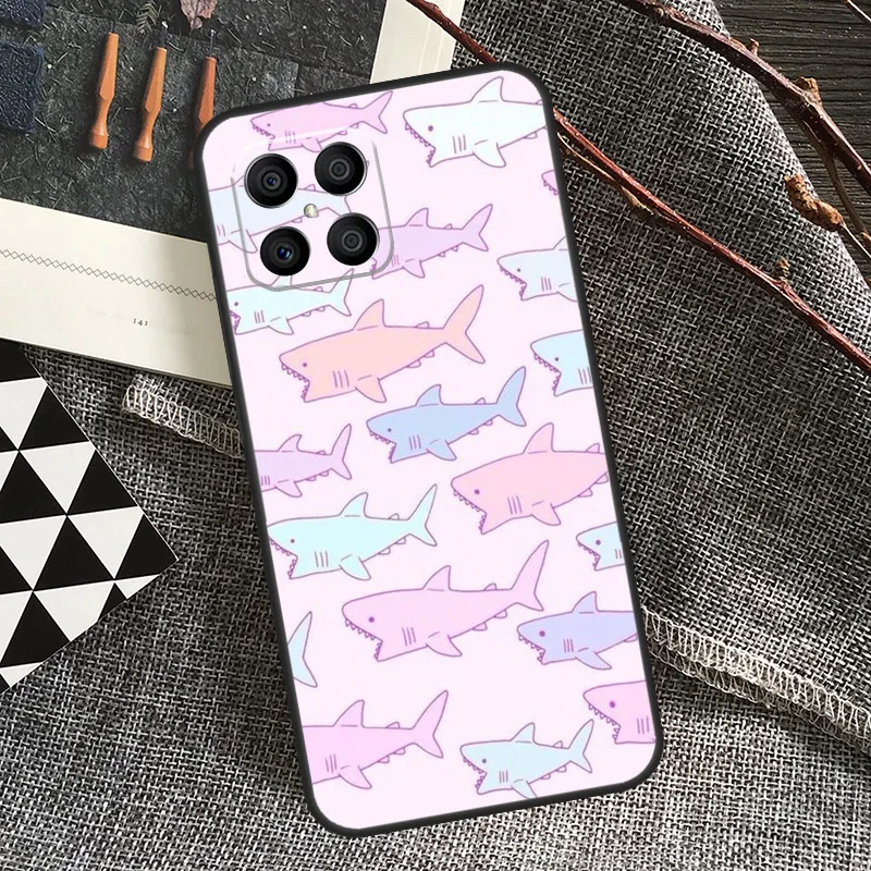 Ocean Shark Tooth Design Fish Case - Stylish Protective Cover