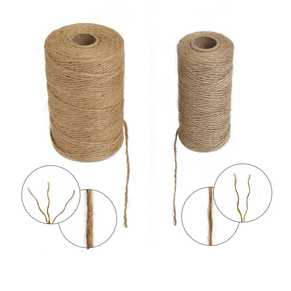 

3 Rolls 2mm DIY Hand Made Rope Cord Twine Line Cords Burlap Twine Rope String