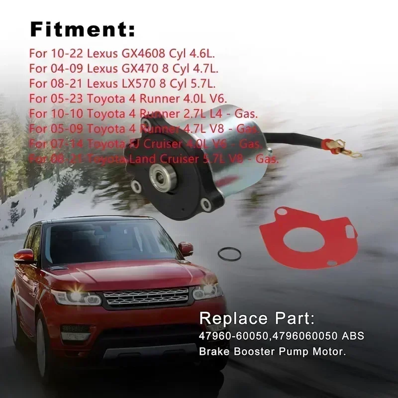 ABS Brake Booster Pump Motor for Lexus GX460 GX470 LX570 LX450D Land Cruiser Prado 47070-60030 47960-60050 4796060050 2005-abs brake booster pump