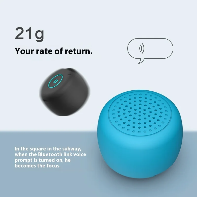 MOMOHO BTS0011 Wireless Mini Speaker Bluetooth 5.0 Hifi Lightweight Noise Canelling Outdoor Camping Music Speaker ﻿
