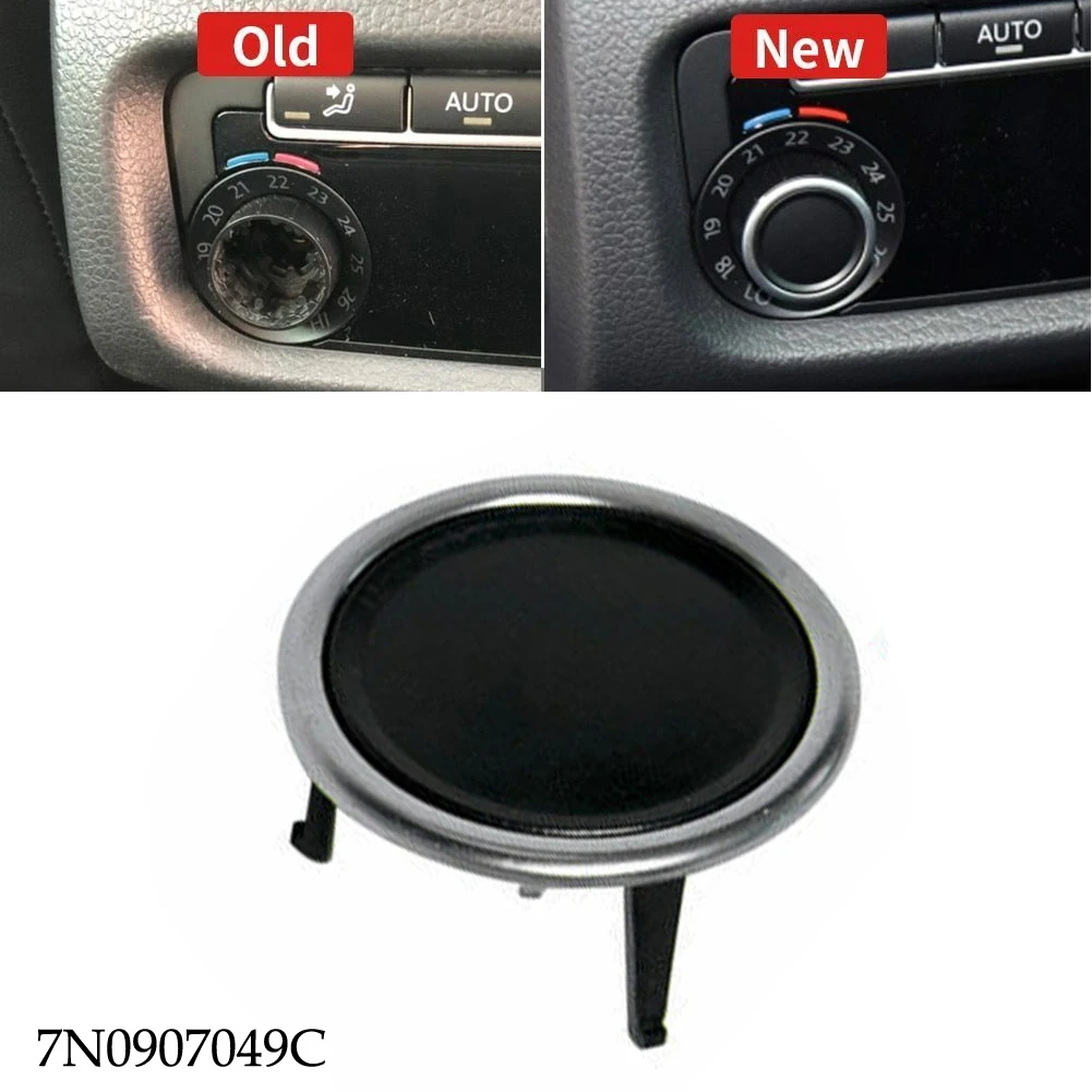 None A/C Knob Button Car Truck Air Conditioning Panel Black Front Side Interior Accessories Knob Button 24*24mm
