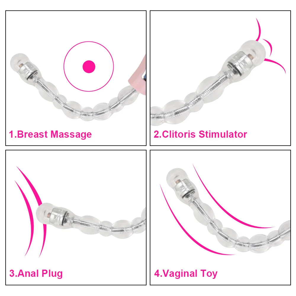 Flexibler Analperlenvibrator Für G-punkt Massage Aus Silikon_voghion.com