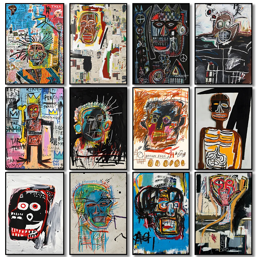 

Street Graffiti Abstract Little People Wall Art Poster Mural Modern Home Decoration Canvas Painting Pictures Prints Room Decor