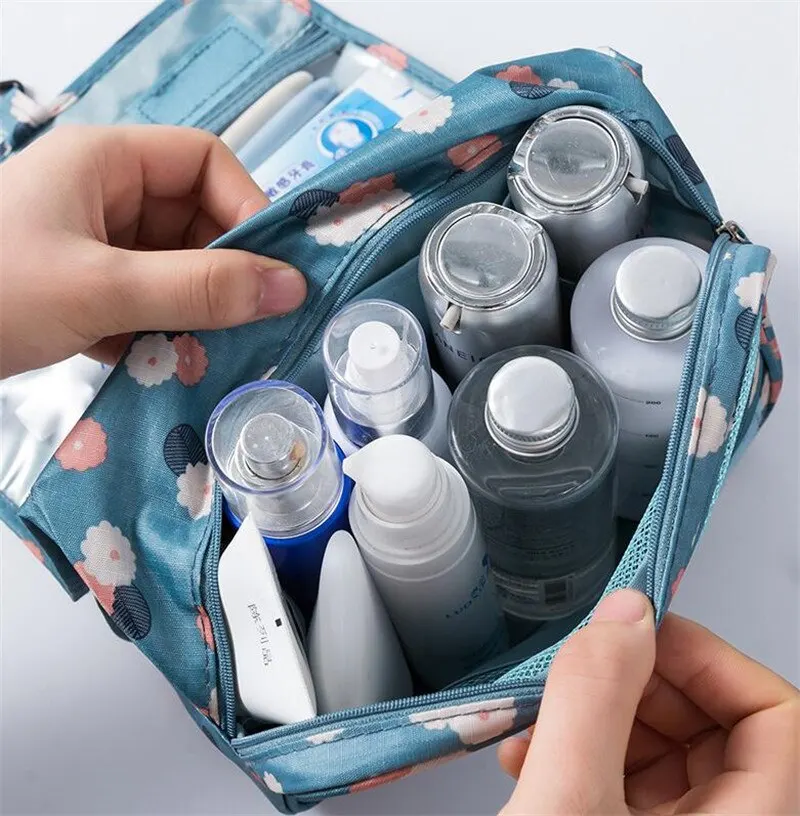 S24b7447405fd4f43b76d9478e8fde948d Cosmetic Bag Women Travel Pouch Waterproof Toiletries Beauty Organizer Ladies Bathroom Neceser Makeup Storage Bag With Hook Mallzona