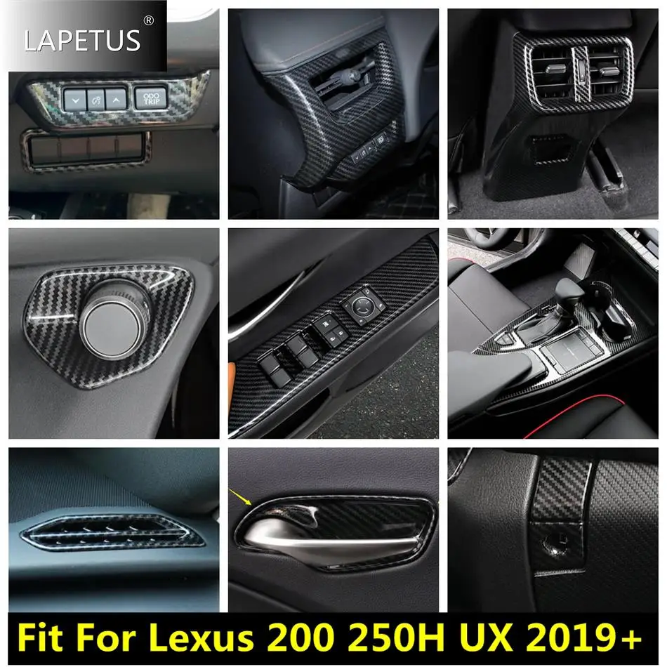 

Window Lift Button / Gear Shift / Air AC Vent Panel Cover Trim For Lexus UX 200 250H 2019 - 2023 Car Accessories Carbon Fiber