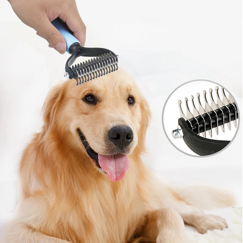 Dog Brush Pet Dog Hair Remover Cat Comb Grooming And Care Brush For matted Long Hair and Short Hair Curly Dog Supplies Pet Items - Image 2