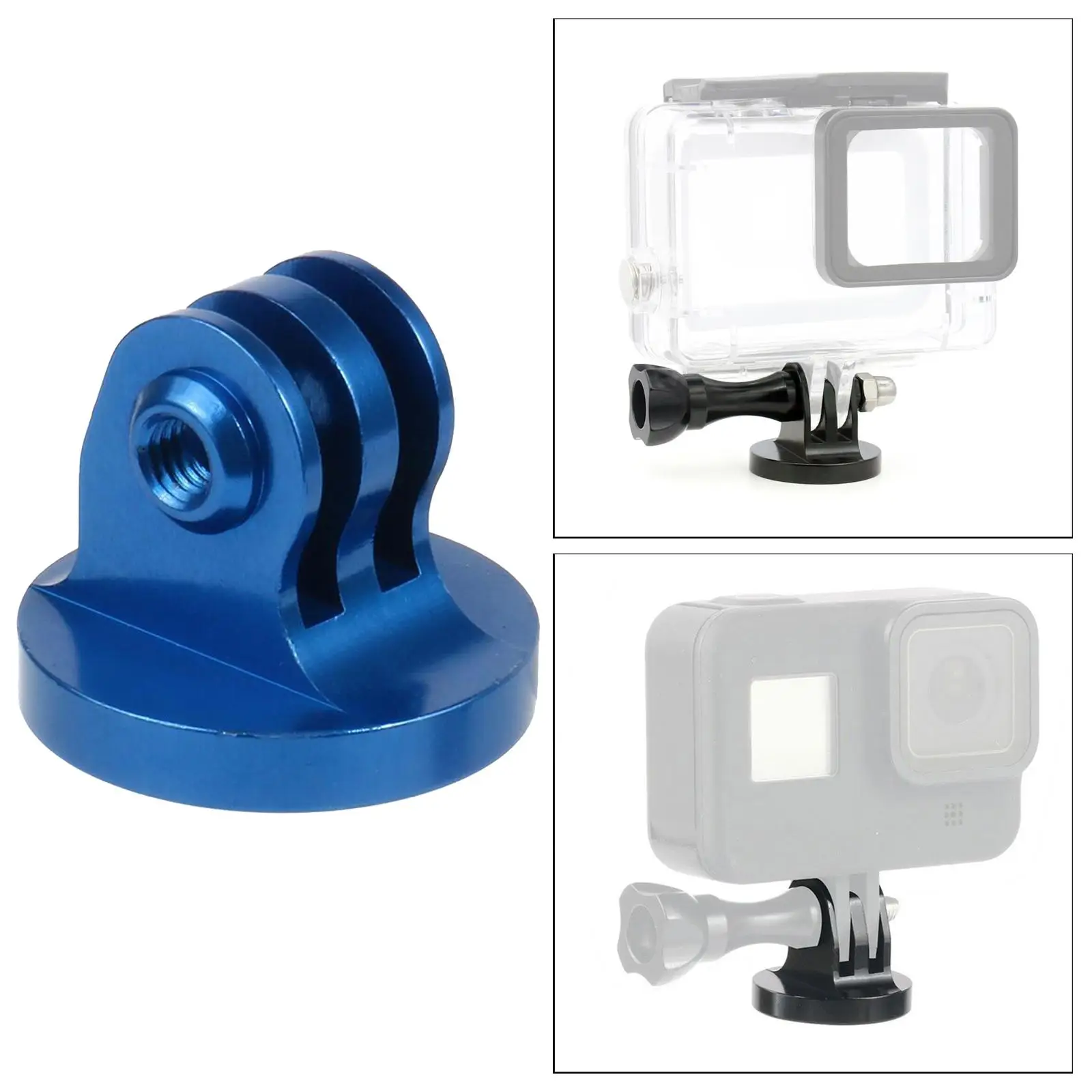 GoPro 9 액션 카메라용 삼각대 마운트 고정 베이스 2개 카메라 마운트 액세서리 블루