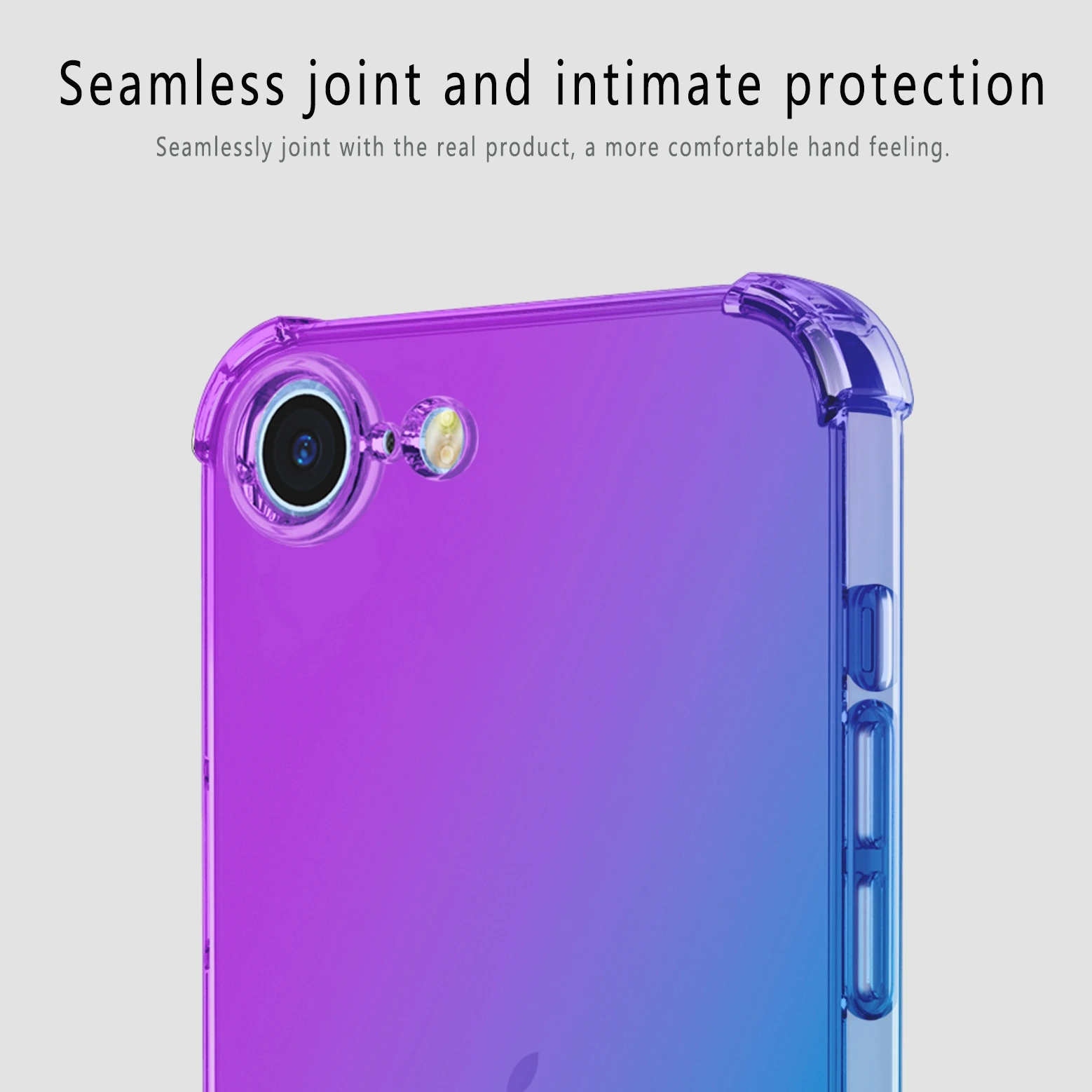 Gradient Airbag TPU Shockproof Protective Phone Case Cover
