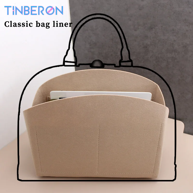 Purse Insert Organizer Handbag Makeup Bag Lining Travel Organizer Cosmetic Bag For Shell Bag MM GM Insert Bag in Bag Base Shaper