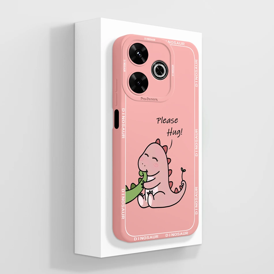 Cute Panda Soft Liquid Silicone Phone Case with Enhanced Camera Protection