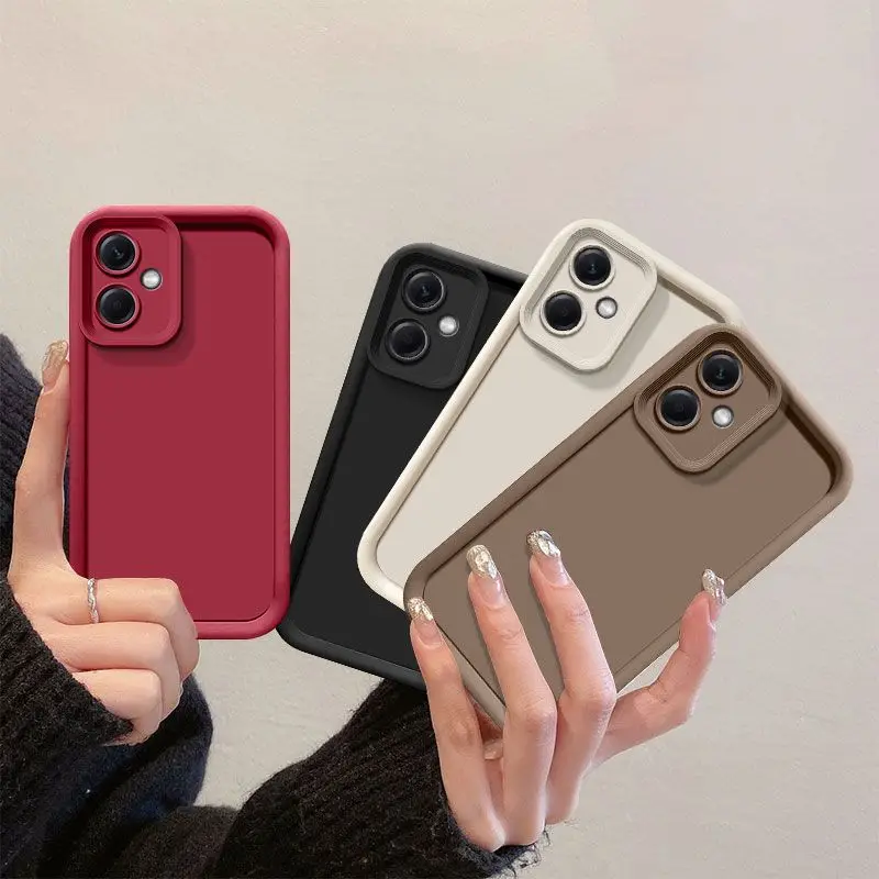 Shockproof Matte Back Cover with Skin Feel Finish - Enhanced Protection Phone Case