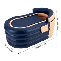 Piscine gonflable, 33,07x55,11x29,13 pouces, PVC, capacité de 220 lb, pompe rechargeable sans fil, dossier ergonomique 3