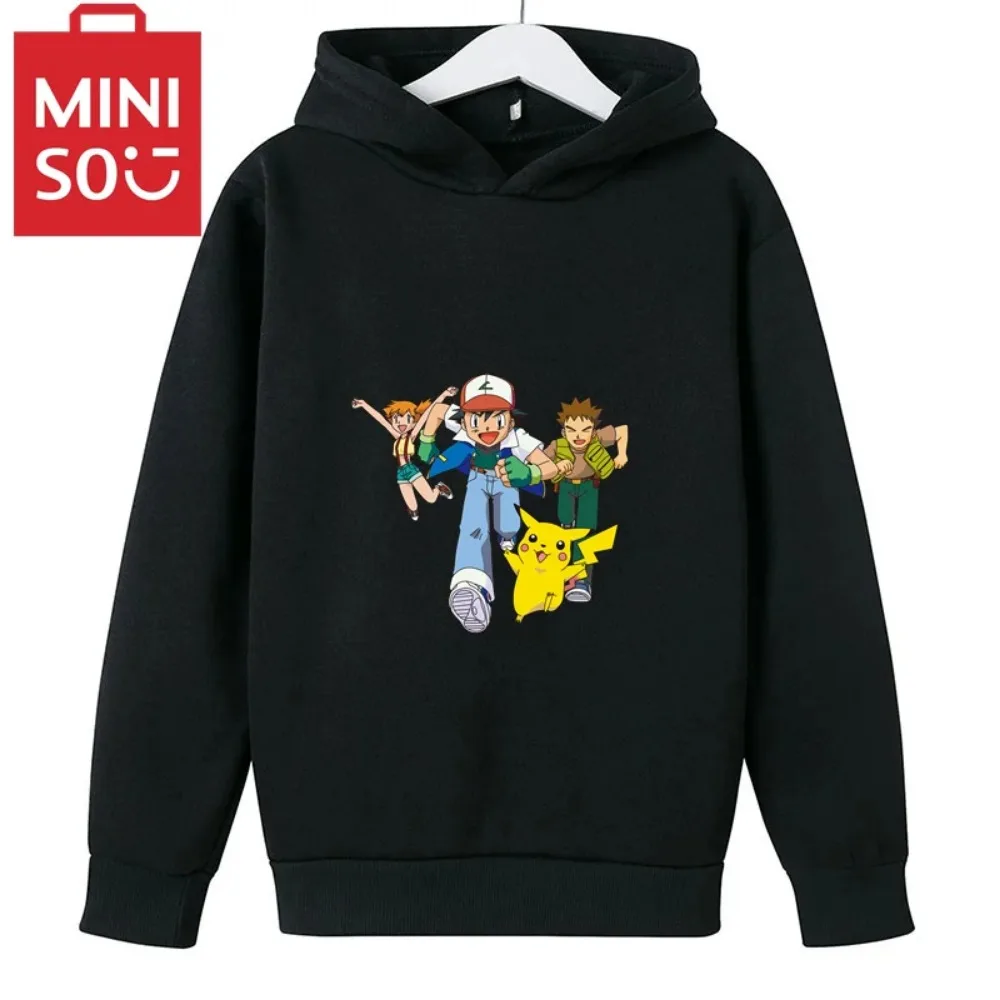 

New Pikachu Little boy sweatshirt sweatpants suit casual men's women's sweatshirt suit