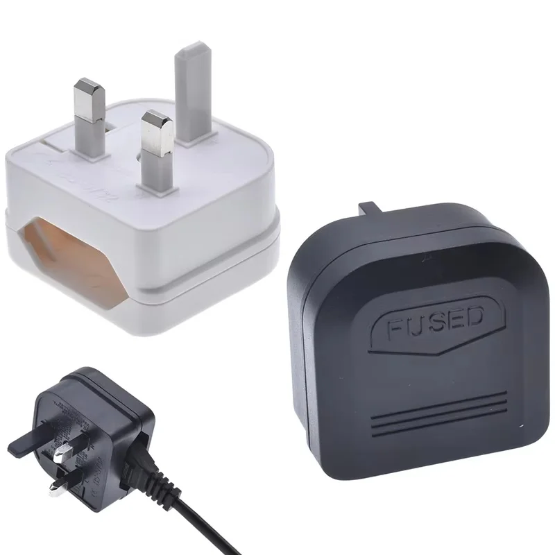 European to UK Type G Plug Adapter with 5A Fuse