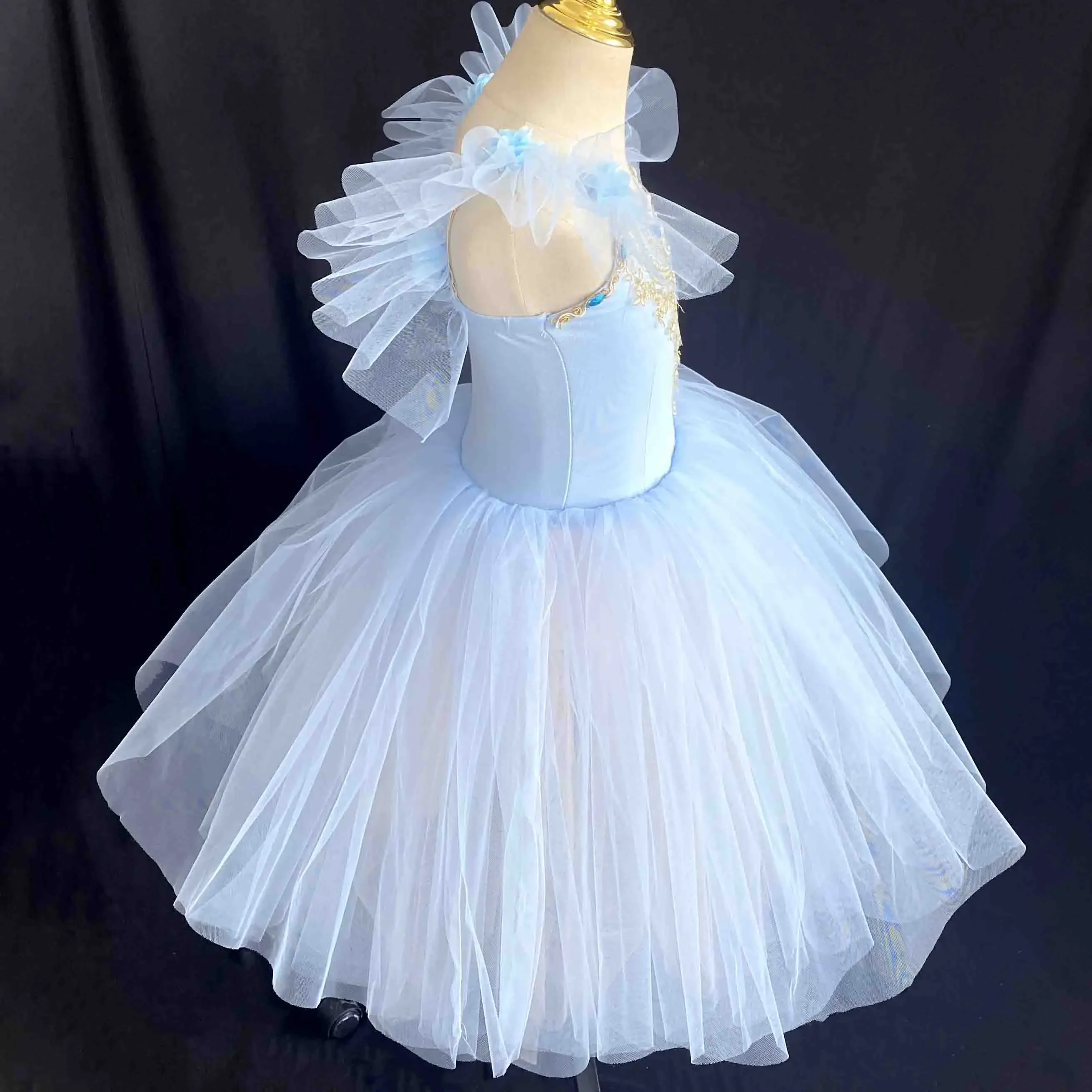 

Professional Romantic Tutu Long Tulle Tutus Ballet Dress Women Girls Ballerina Party Dress Children Ballet Dance Costumes