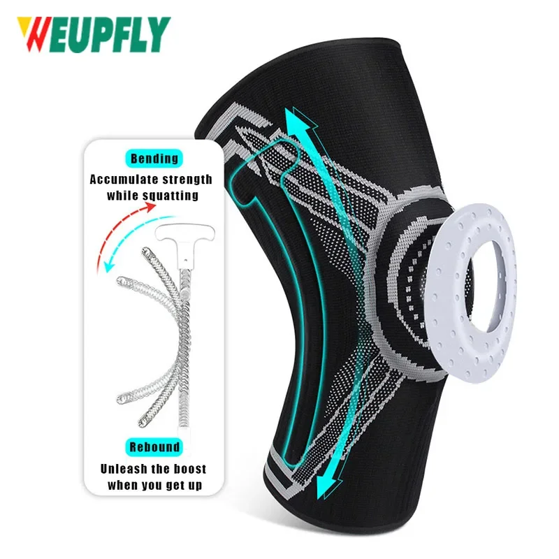 

1Pcs Knee Brace Compression Sleeve Support with Patella Gel Pads & Side Stabilizers,Knee Pads for Running,ACL