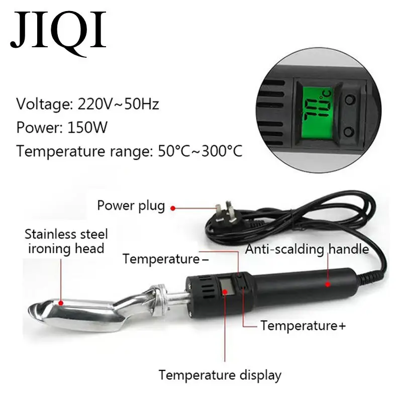 Digital Display Thermostatic Leather clothes Iron Wrinkle Removal Temperature Adjustable Laundary Purse Bag Shoes Ironing Tools 3