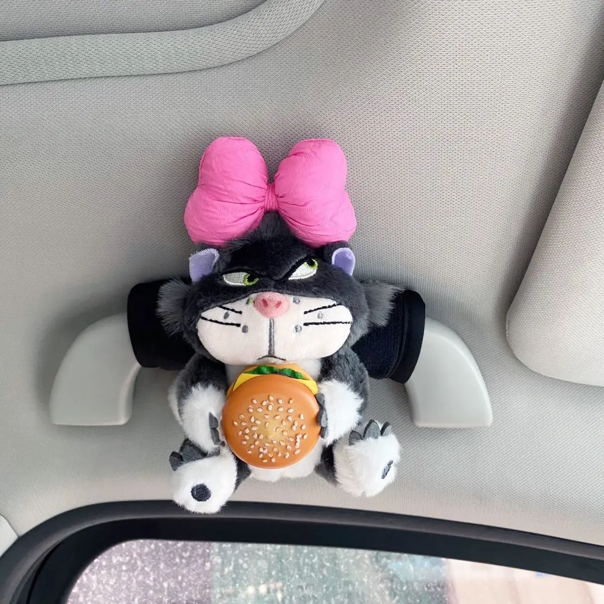 Cartoon Cute Lucifer Car Handle Protector Sleeve Universal Girls' Car Interior Decoration Supplies Roof Handle Sleeve