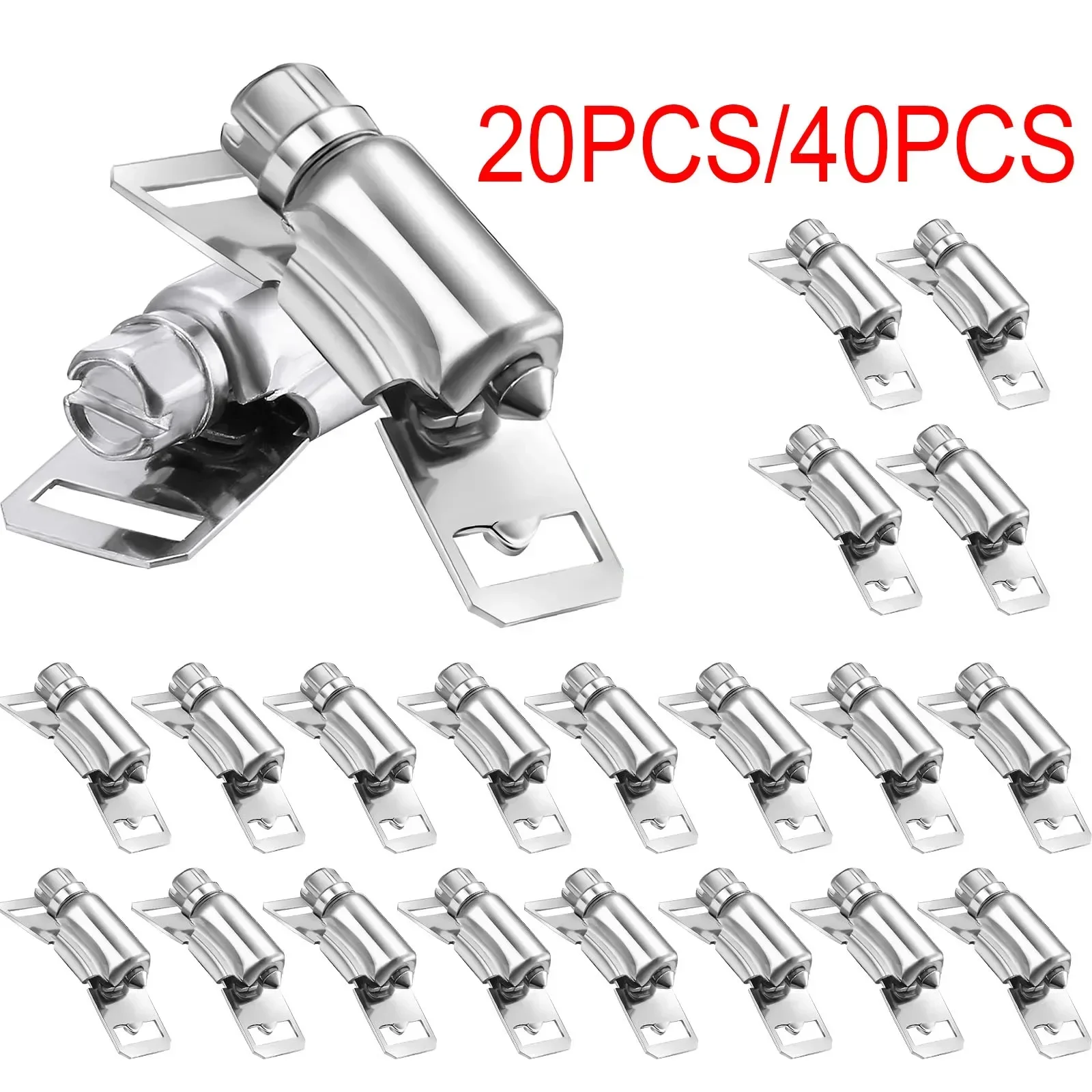 20/40 pack,Hose Clamp Fasteners only,DIY 304 Stainless Steel Adjustable ...