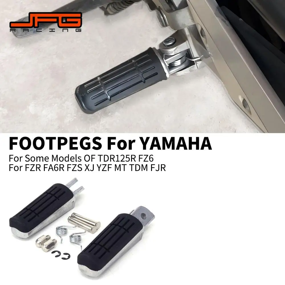 Motorcross Parts Footrest Foot Pegs Aluminum For TDR FZ6 FZ6R FZR600 ...