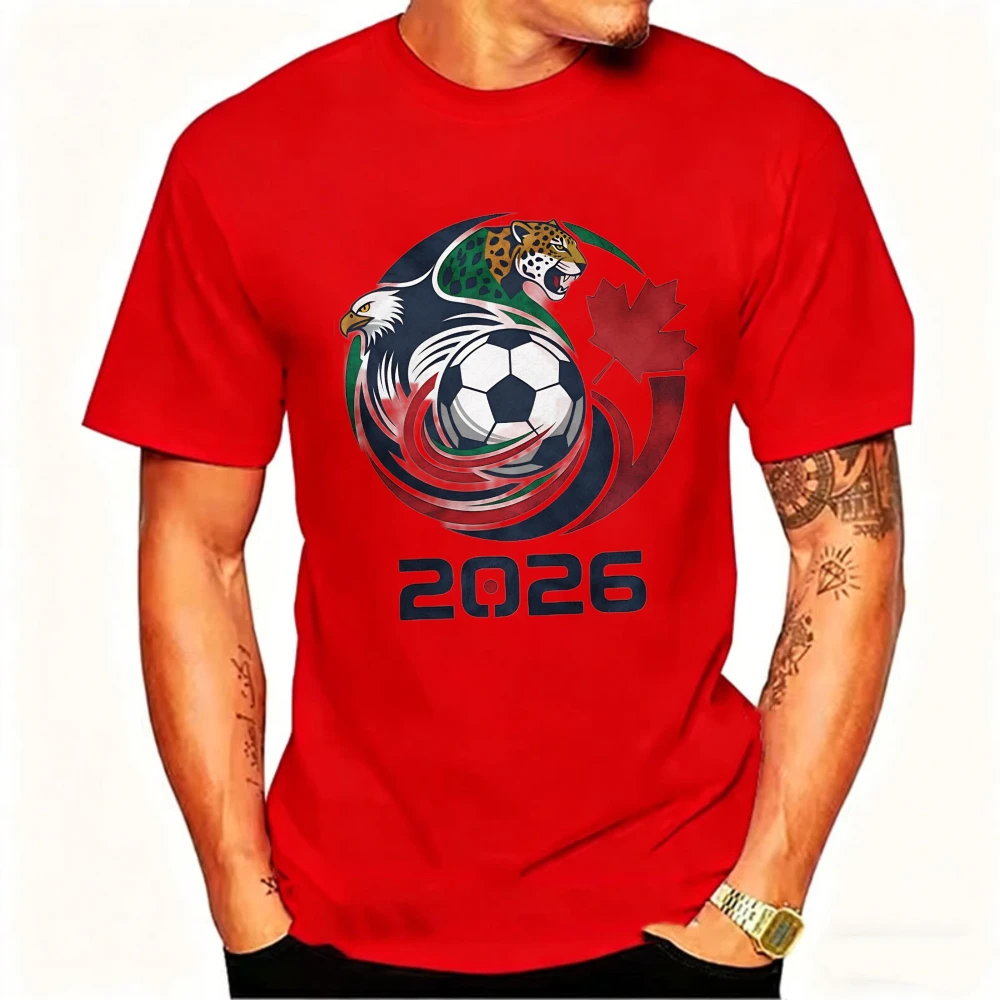 Men's Sports T-shirt 2026 USA Canada Mexico Soccer T-Shirts Eagle Jaguar Graphic Tee Football Fans Best Gift Summer Short Sleeve - Image 5