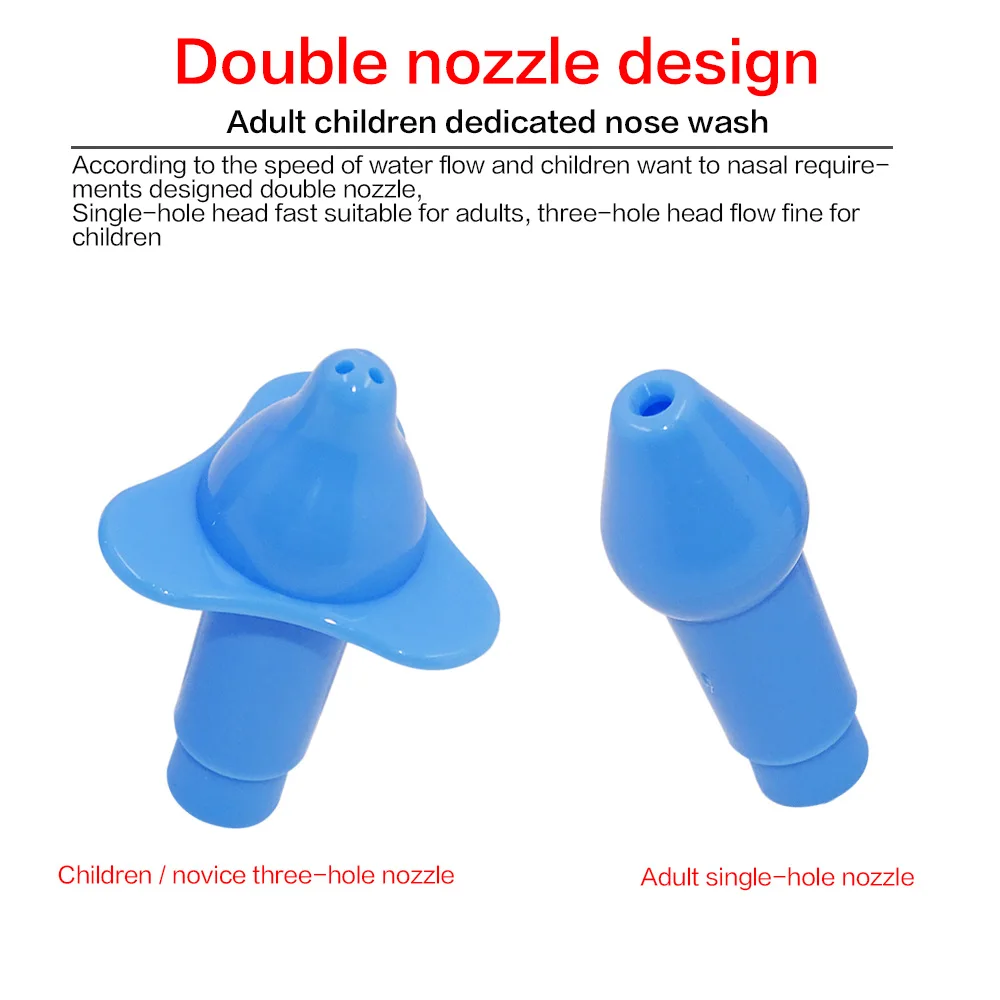 Nose Treatment Nose Wash Cleaner Nose Cleaner Neti Pot Nasal Wash Bottle Sprayer Nosal Sinus Rinse 500/300/70ML Nose Protector Avoid Allergic Rhinitis Treatment