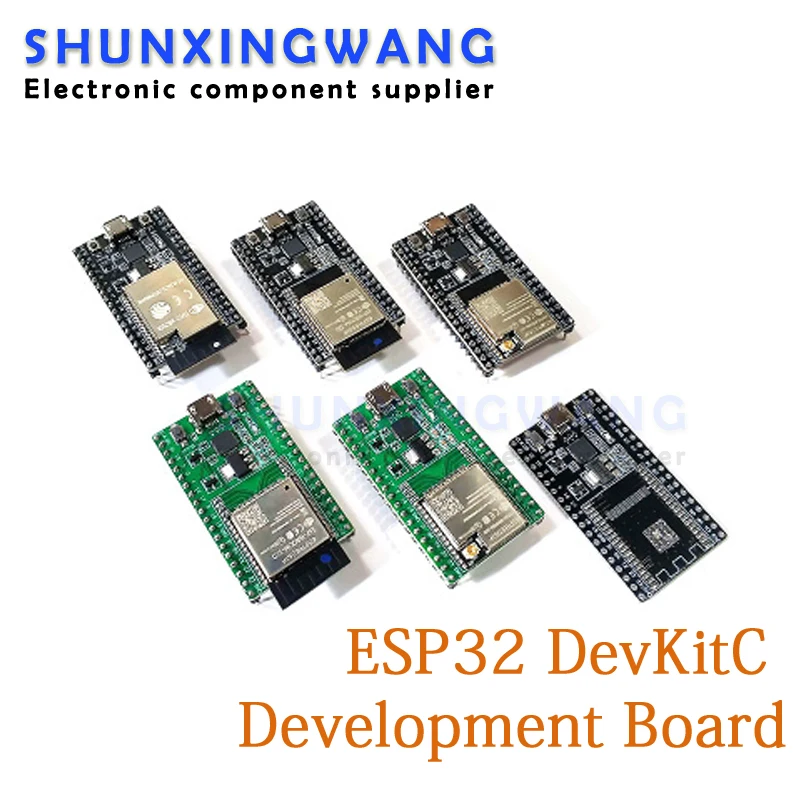 The-ESP32-DevKitC-development-board-can-be-equipped-with-a-WROOM-32D ...