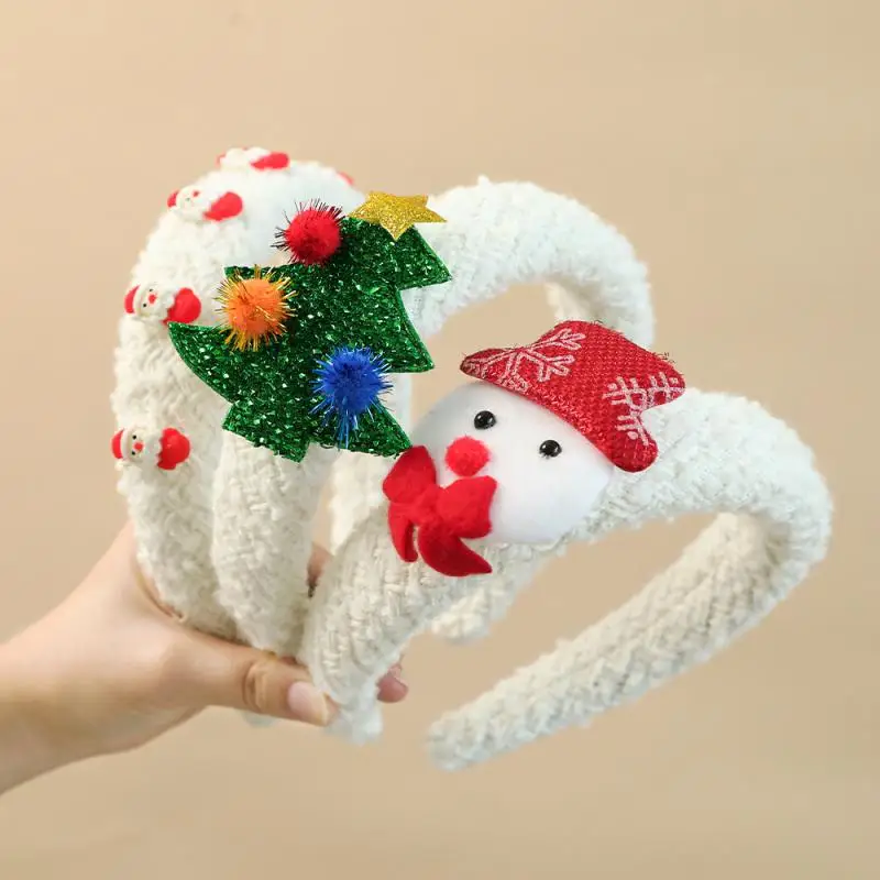 1Pc Cute Plush Antler Headband Christmas Decorations For Home Girl Children Christmas Gift Party Decoration Supplies
