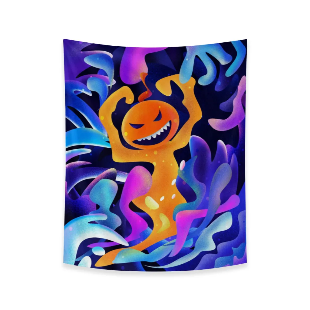 

Halloween Party Supplies Home Decor Horror Ghost Pumpkin Tapestry Background Cloth Living Room Decor Halloween Ornament mural