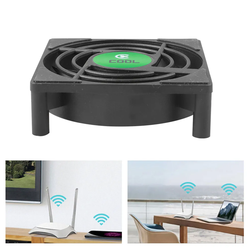 DC 5V USB Mini Cooling Small Fan 7 Blades Cooling Fan for TV Box Set Top Box 80x80x25mm Silent TV Box Radiator With 30cm Cable — view 6