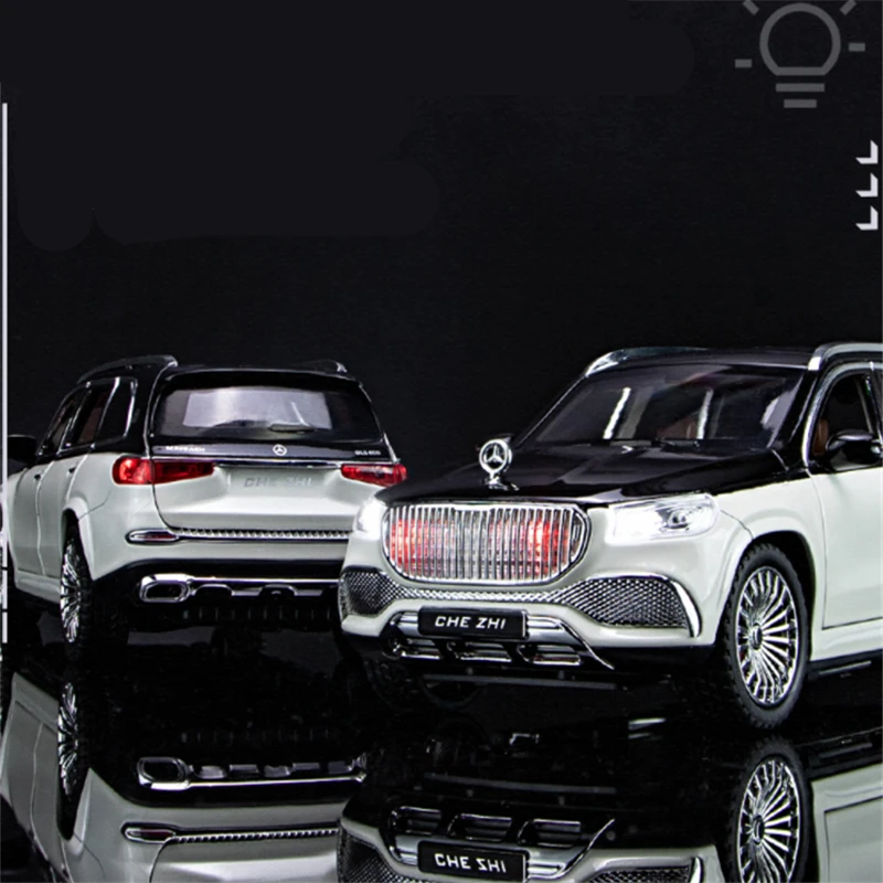 1:24 Maybach GLS GLS600 Alloy Luxy Car Model Simulation Diecasts Metal Toy Vehicles Car Model Sound and Light Childrens Toy Gift 6