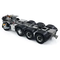 Metal Radio Chassis 1/14 Scale 8x8 Assembled for Toys RC Tractor Truck 3363 Rear Suspension Car Vehicle Model TH23558 1